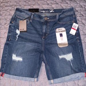 Seven 7 Roll Cuff Bermuda Shorts Women’s 14